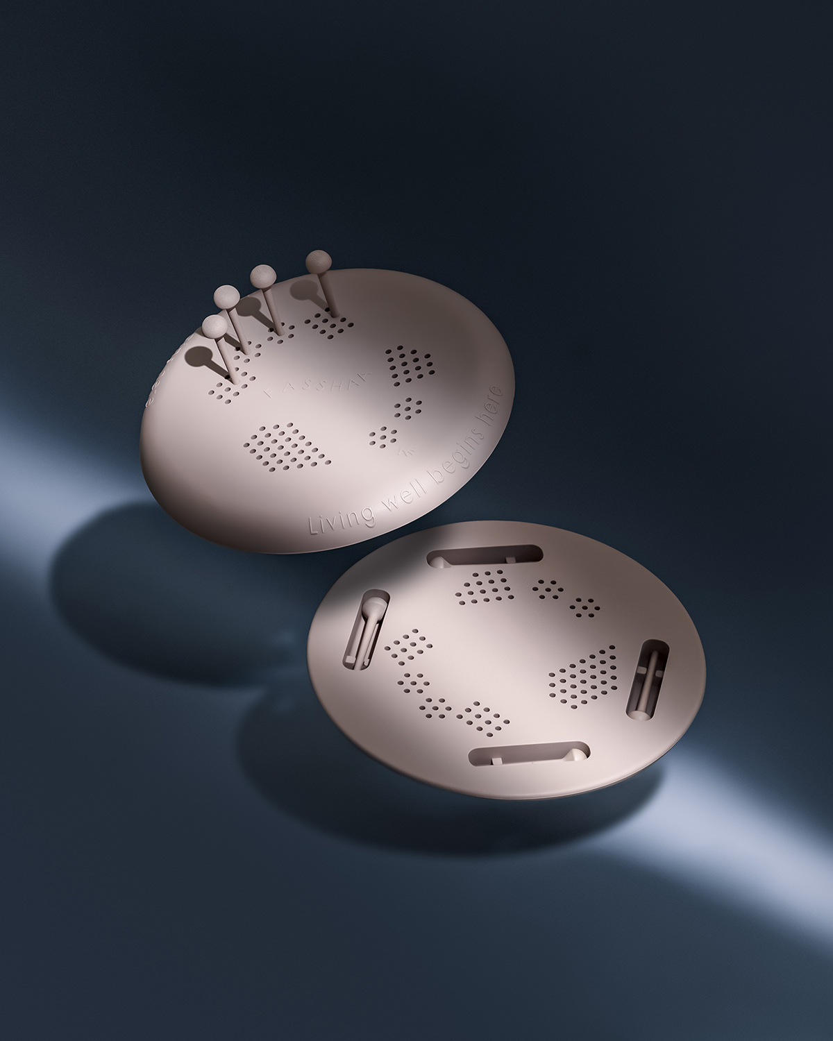 Fasshaa fascia release tool: two silicone boards with adjustable pegs
